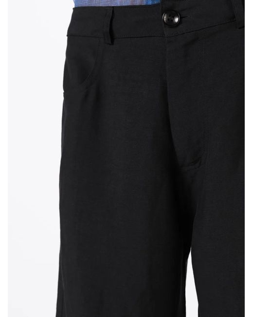 Amir Slama Black Wide-Leg High-Waisted Trousers
