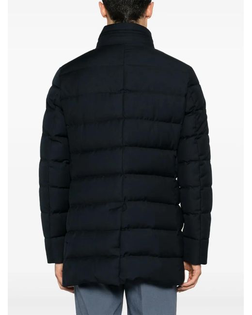 Moorer Black Imel-Pum Padded Coat for men