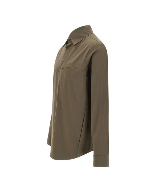 Aspesi Green Snap-Button Shirt for men