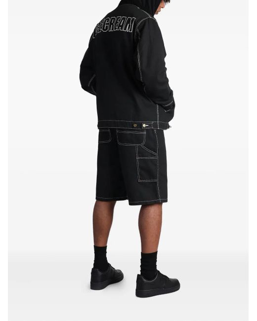 ICECREAM Black Zip-Closure Jacket for men