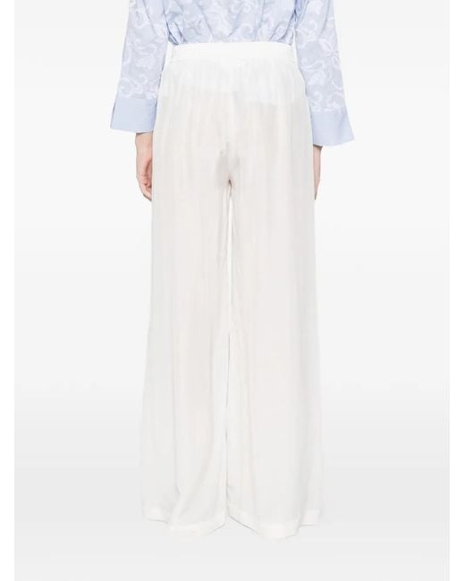 P.A.R.O.S.H. White Pantalon À Lien De Resserrage