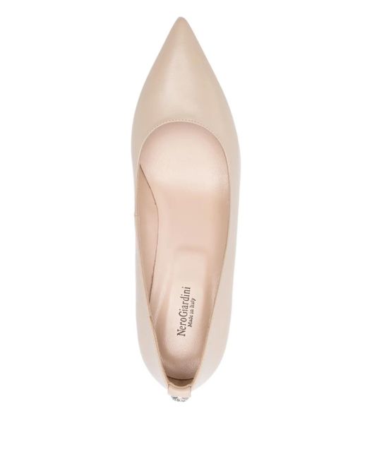 Nero Giardini Natural Leather Heeled Pumps