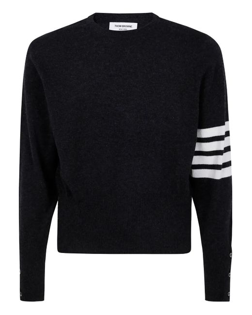 Thom Browne Black Cashmere Jumper for men