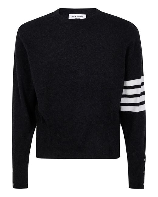 Thom Browne Black Cashmere Jumper for men