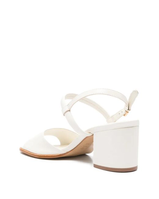 Carrano White Ankle-Strap Sandals