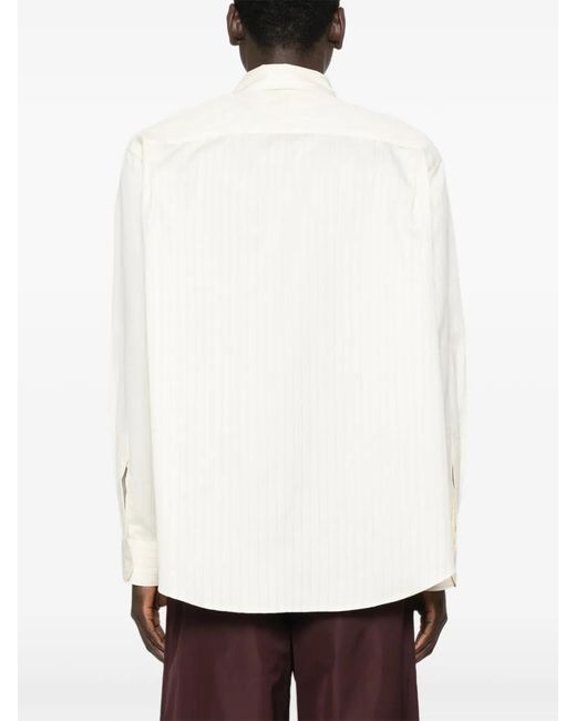 Studio Nicholson White Striped Shirt for men