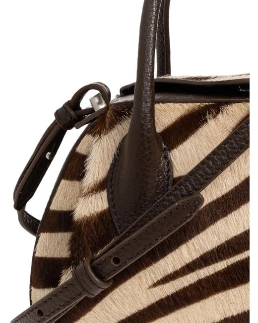 Yuzefi Metallic Mini Oyster Duffle Tote Bag