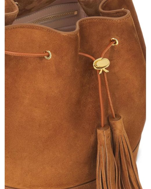 Gianvito Rossi Brown Sienna 22 Bucket Bag