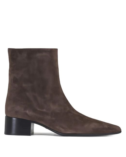 Khaite Brown Andee Pointed Boots