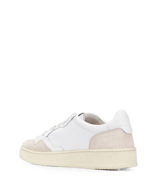 Autry White Medalist Low Sneakers for men