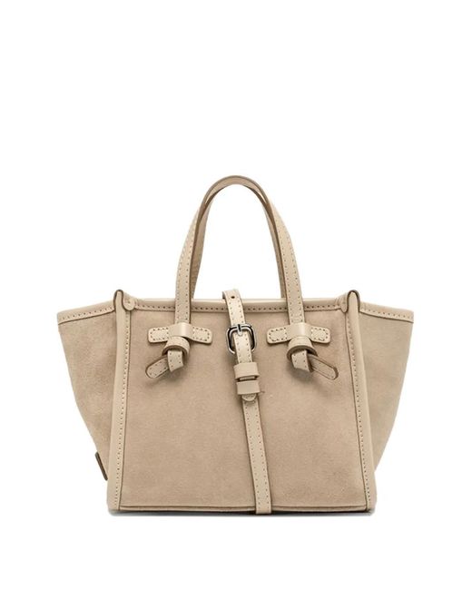 Gianni Chiarini Natural Miss Marcella Suede Tote Bag