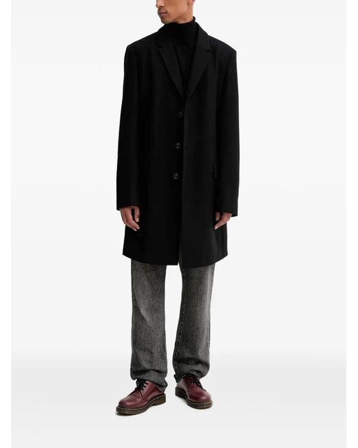 Abrigo con botones HUGO de hombre de color Black