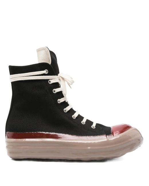 Sneakers Alte Con Lacci di Rick Owens in Black da Uomo