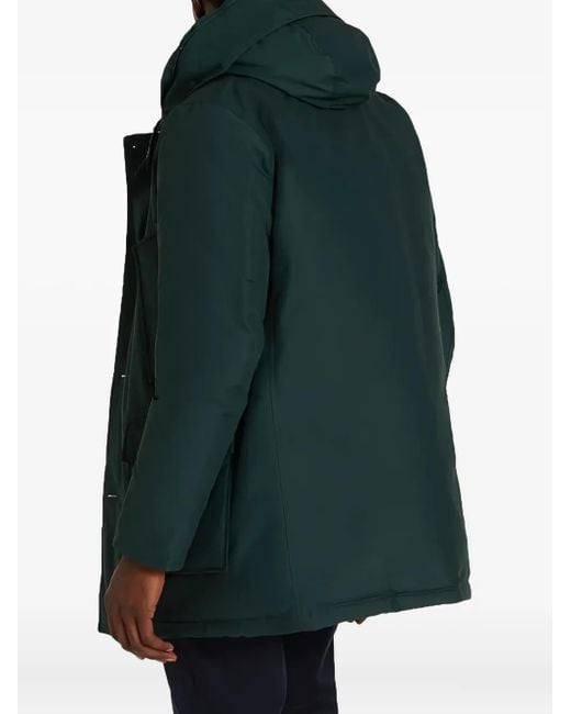 メンズ Woolrich Fur-trimmed Hooded Jacket Green