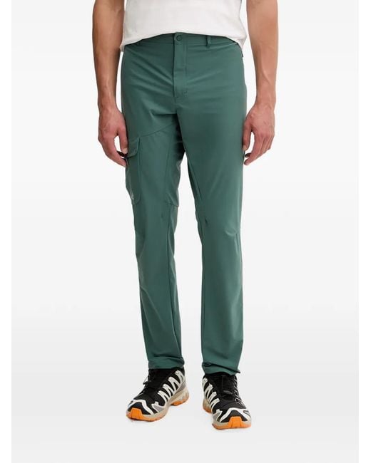 Jack Wolfskin Green Logo-Print Performance Trousers for men