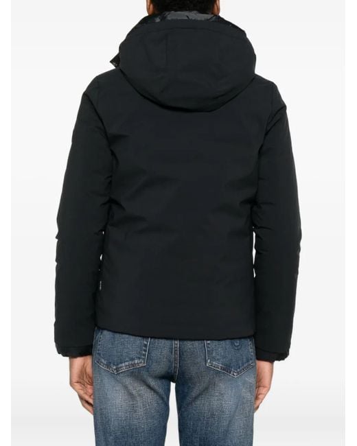Save The Duck Black Gefütterte Kapuzenjacke