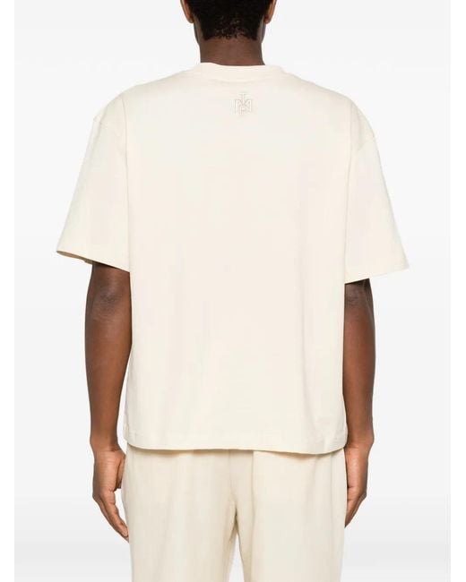 Imperial White T-Shirt À Col Rond for men