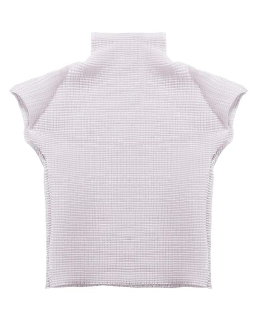 Issey Miyake Wooly Pleats Top White