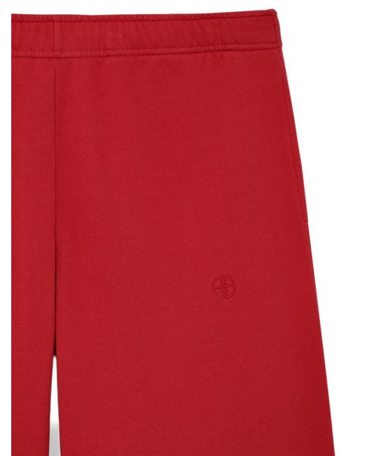 Anine Bing Red Kacey Sweatpants