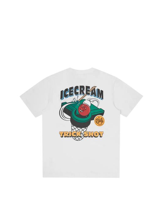 ICECREAM Blue Crew-Neck T-Shirt for men