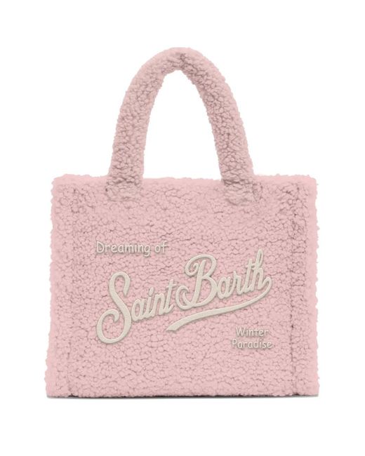 Mc2 Saint Barth Pink Teddy Mini Vanity Clutch Bag
