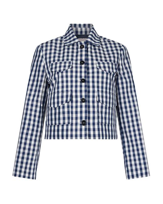 Liu Jo Blue Vichy Jacket