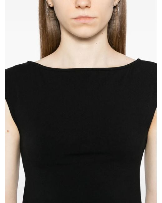 Reformation Black Darra Knit Top