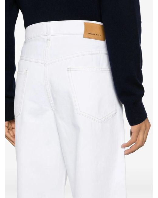 Isabel Marant White Jorje Cotton Jeans for men