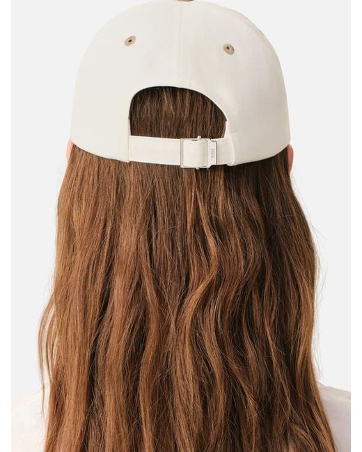 AMI White Cotton Bicolor Cap