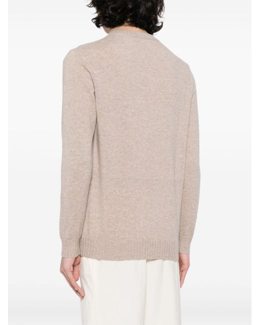 N.Peal Cashmere Natural Shoreditch Organic-Cashmere Jumper for men