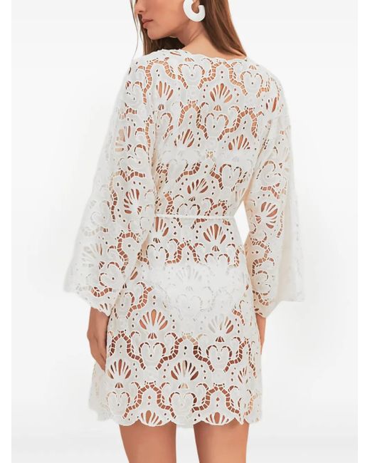 Robe Courte À Motif Coquillage Farm Rio en coloris Natural