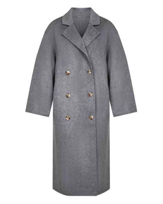 Loulou de Saison Borneo ダブルコート Gray