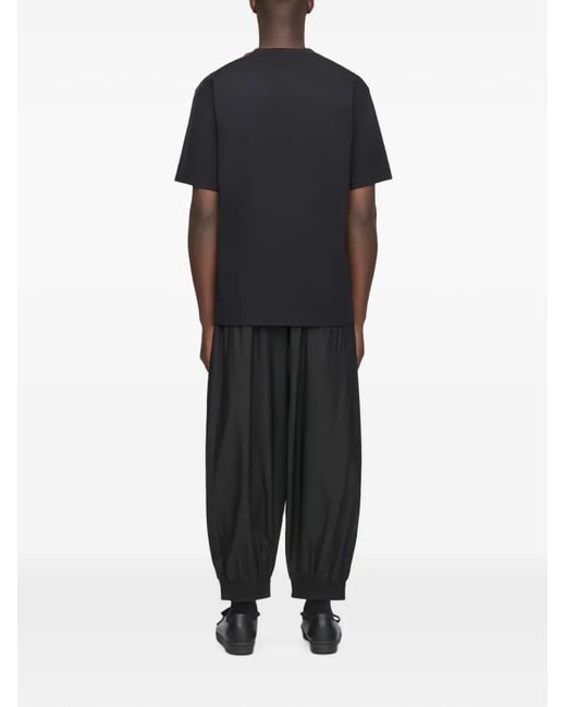 Y-3 Blue Short Sleeve Graphic T-Shirt for men