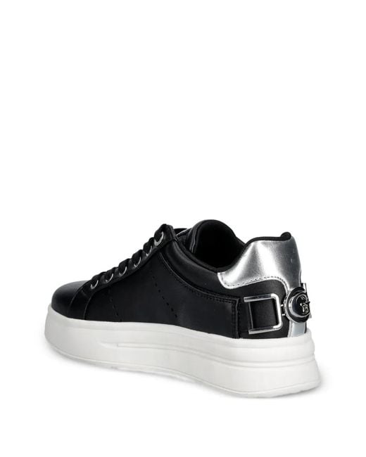 Guess Black Wesli Logo-Detail Sneakers