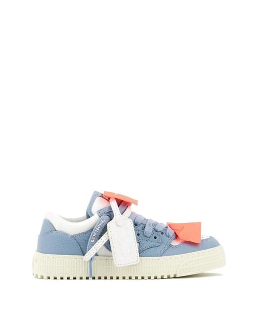 Off-White c/o Virgil Abloh Blue 3.0 Off Court Logo-Patch Sneakers