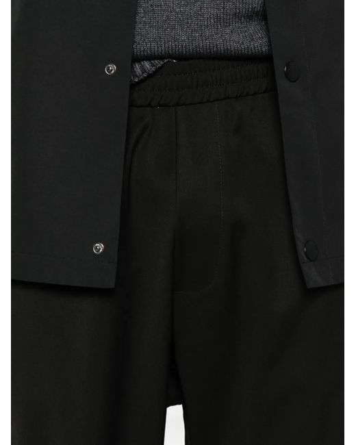 Pantalones con cinturilla elástica Barena de hombre de color Black