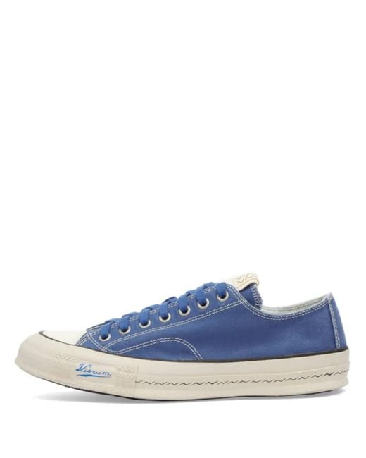 Visvim Blue Zigzag-Stitch Sneakers for men