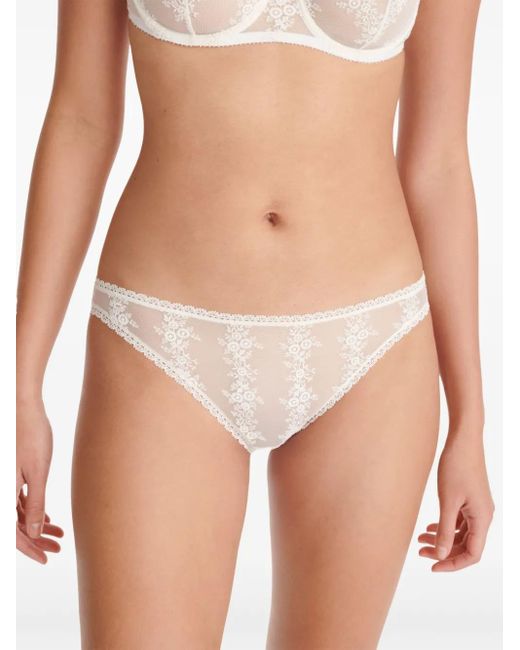 Eres White Cristaux Briefs