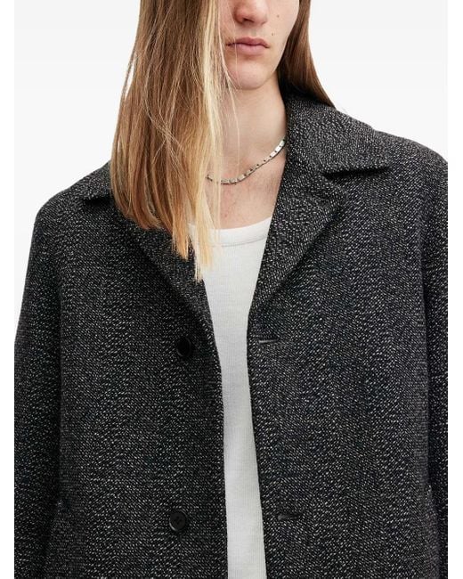 AllSaints Melierter Mantel in Gray für Herren
