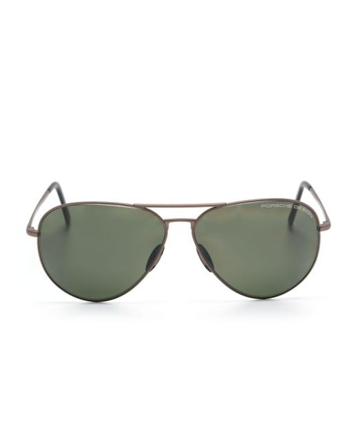 Porsche Design Green P ́8508 Pilot-frame Sunglasses for men