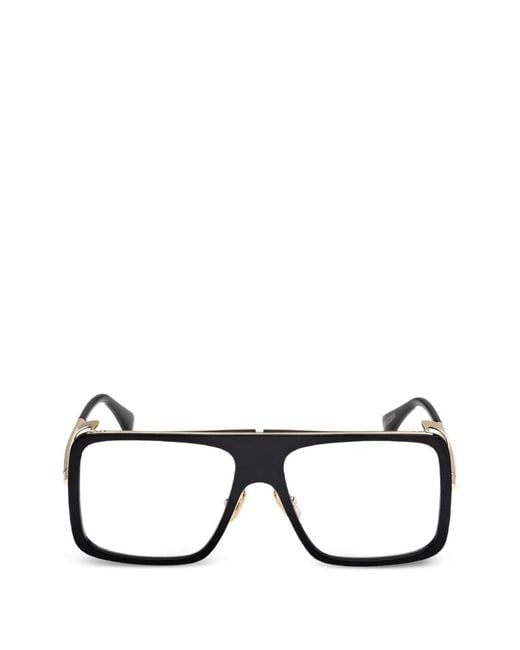 Max Mara Eyewear Black Square Frame Glasses