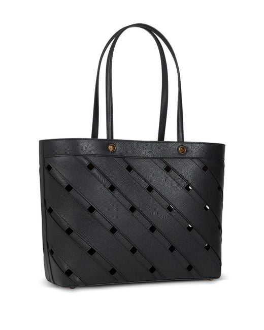Etro Black Medium Tote Bag With Cut-Outs