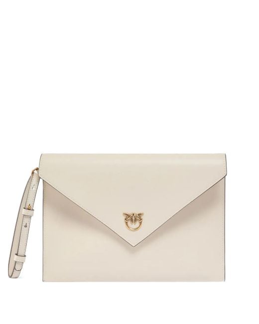 Pinko Love Birds クラッチバッグ Natural