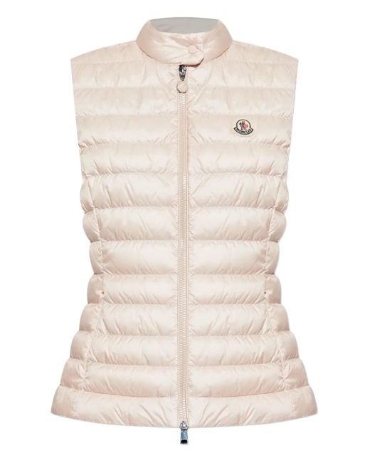 Moncler Natural Ghany Quilted Sleeveless Gilet
