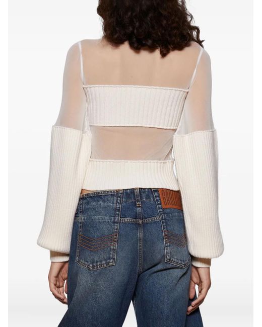 Jean Paul Gaultier ウール セーター White