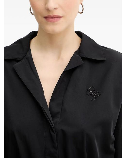 Guess Black Shirt-Collar Bodysuit