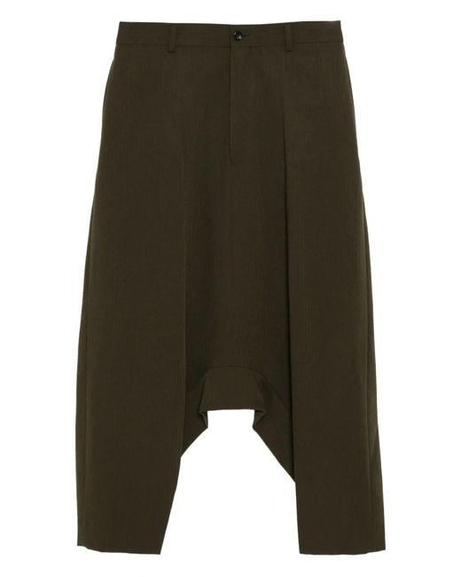 Comme des Garçons Green Wool Drop-Crotch Trousers for men