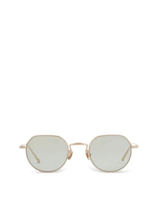 Matsuda White Round-Frame Sunglasses for men