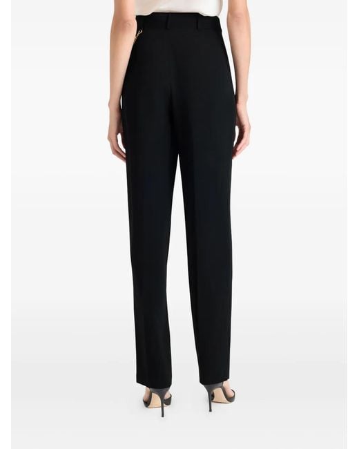 Cinq À Sept Black Alaina Chain-Detail Trousers