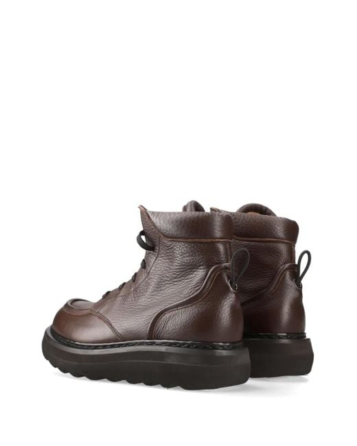 Premiata Schnürstiefel Aus Leder in Brown für Herren